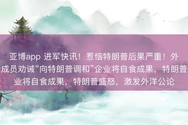 亚博app 进军快讯！惹恼特朗普后果严重！外媒揭秘：网飞董事会成员劝诫“向特朗普调和”企业将自食成果，特朗普盛怒，激发外洋公论