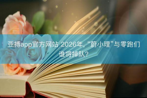 亚搏app官方网站 2026年， “蔚小理”与零跑们谁将掉队?