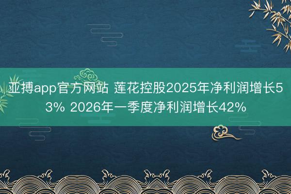 亚搏app官方网站 莲花控股2025年净利润增长53% 2026年一季度净利润增长42%